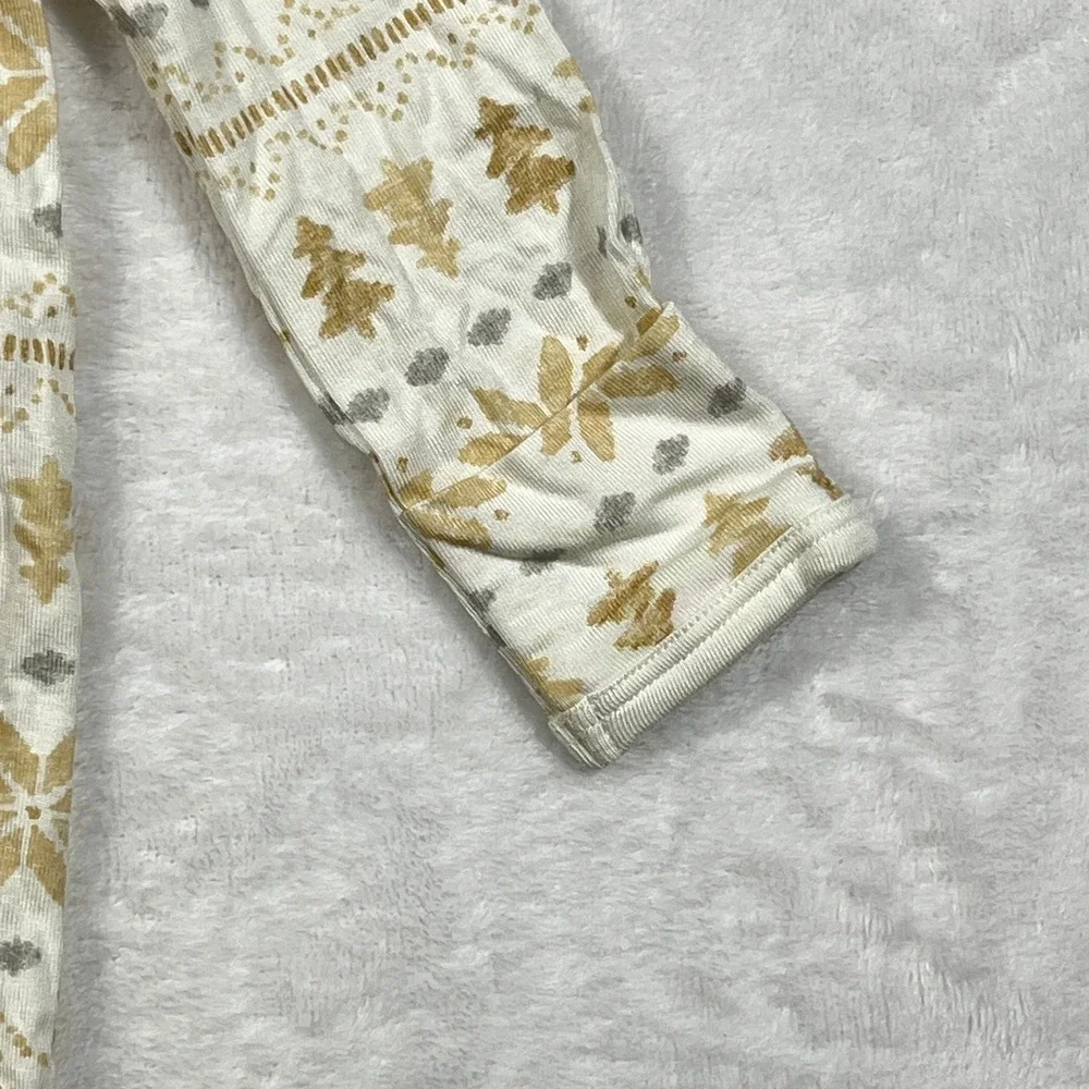 Carters Just One You Baby 3M Fair Isle Snowflake Footed Sleeper 2-Way Zip NEW